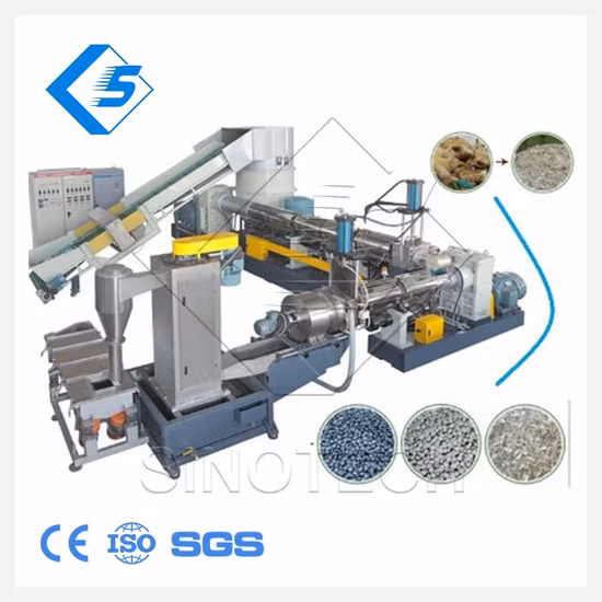 Plastic PP PE Film Squeezing Dryer/Plastic Dewatering Machine/Compactor Pelletizing Recycling Machine