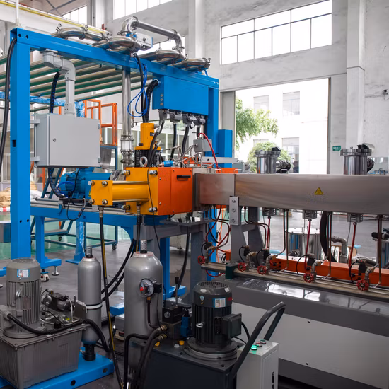 PLA Pbat Starch Biodegradable Plastic Granules Twin Screw Extrusion Machine