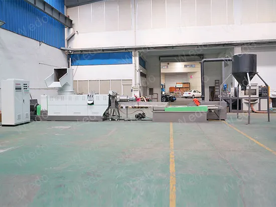 Pelletiseur de recyclage de lavage écrasé de déchets plastiques, PP PE HDPE LDPE Llldpe sac de film granulation fonte Plastify recycler la machine de pelletisation