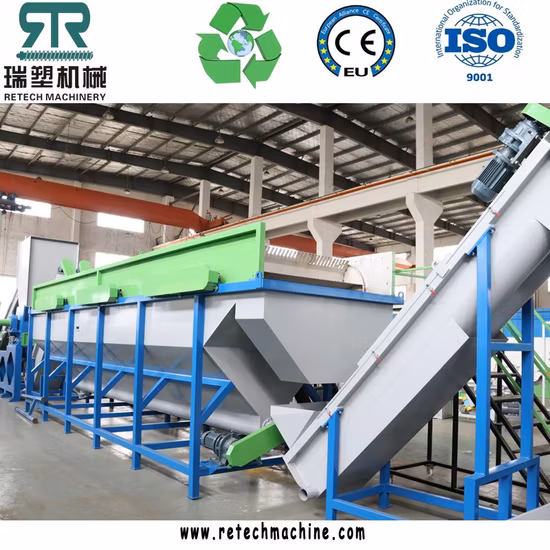 Plastique Pet/PP/HDPE/LDPE/LLDPE/ABS/PS/PVC/PC/BOPP Bouteille/Film/Sac/Tambour/Palette/Tuyau/Conteneur/Boîte/Jar/Baril Ligne de lavage Usine de concassage Machine de recyclage