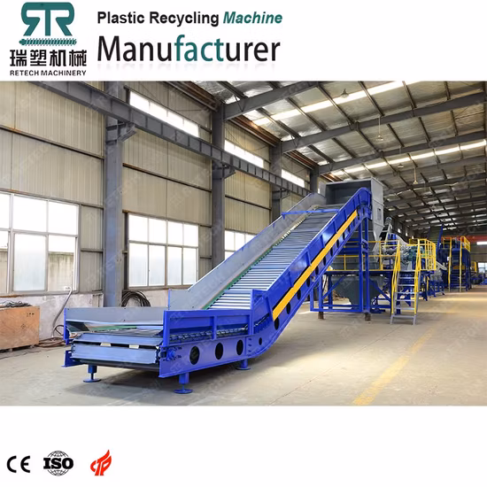 Ligne machine de recyclage d'animaux domestiques de déchets à haute production de bouteilles en plastique